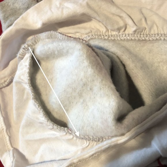 Carter's Baby Girl Hoodie Child of Mine Grey Red Flowers Cream Ruffle Sz 3-6M - Picture 6 of 6